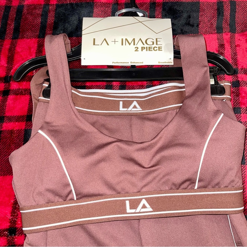 NWOT Chocolate Brown 2 Piece Athleisure Set